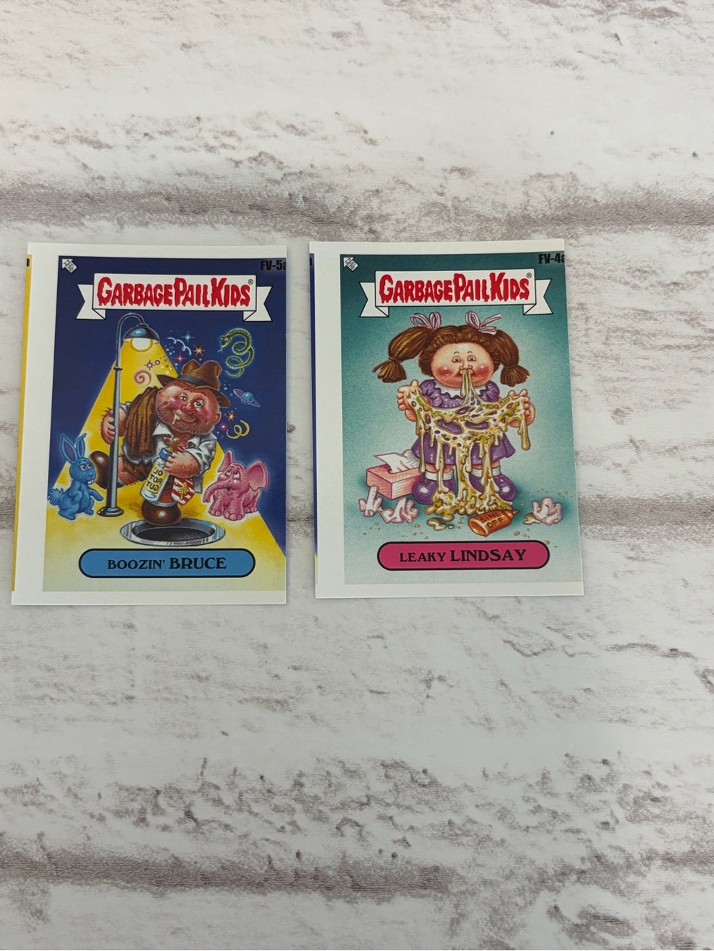 Garbage Pail Kids Trading Cards - Blue & Teal Characters